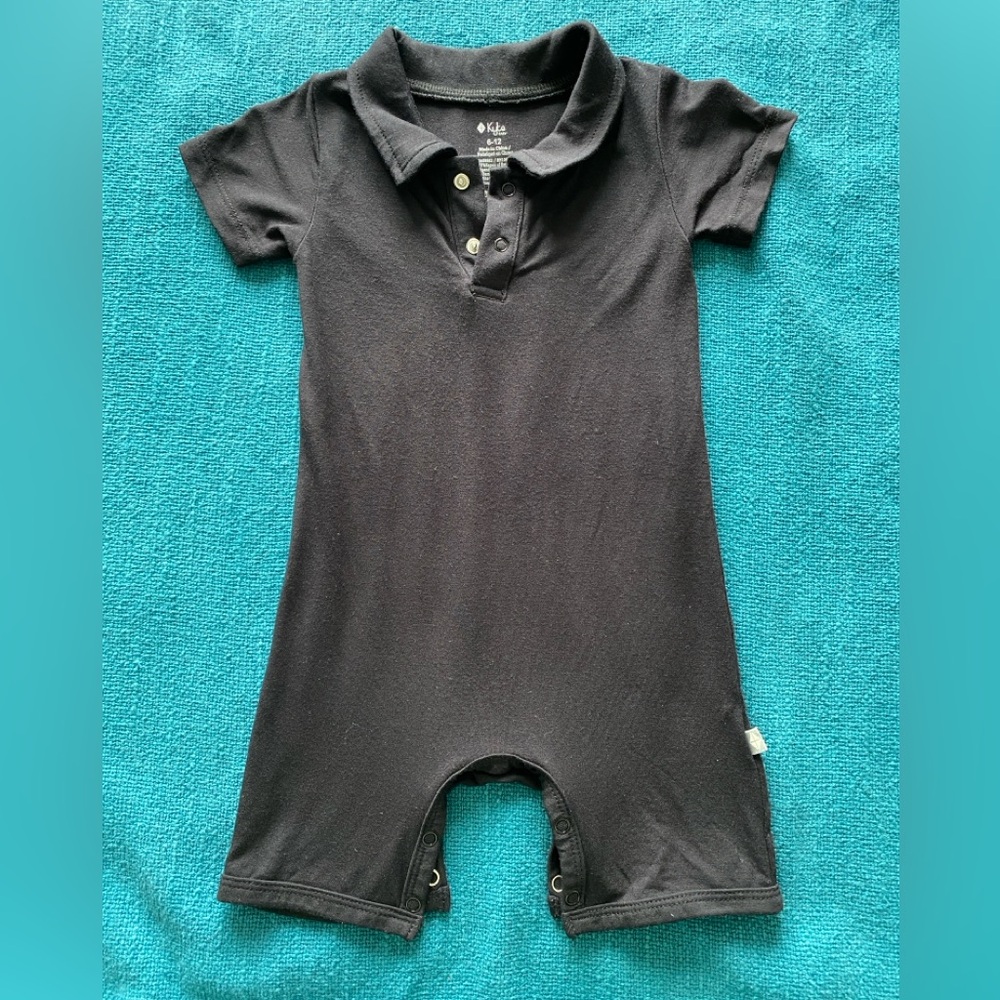 Kyte Baby Polo Shortall - 6-12 months - Midnight